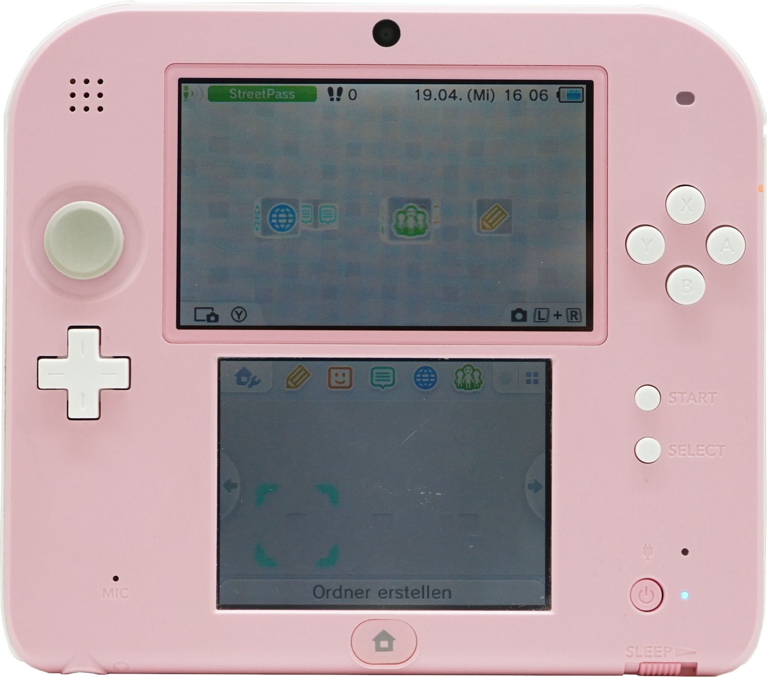 Kopie von Nintendo 2DS FTR-001 Pink/Weiß #1