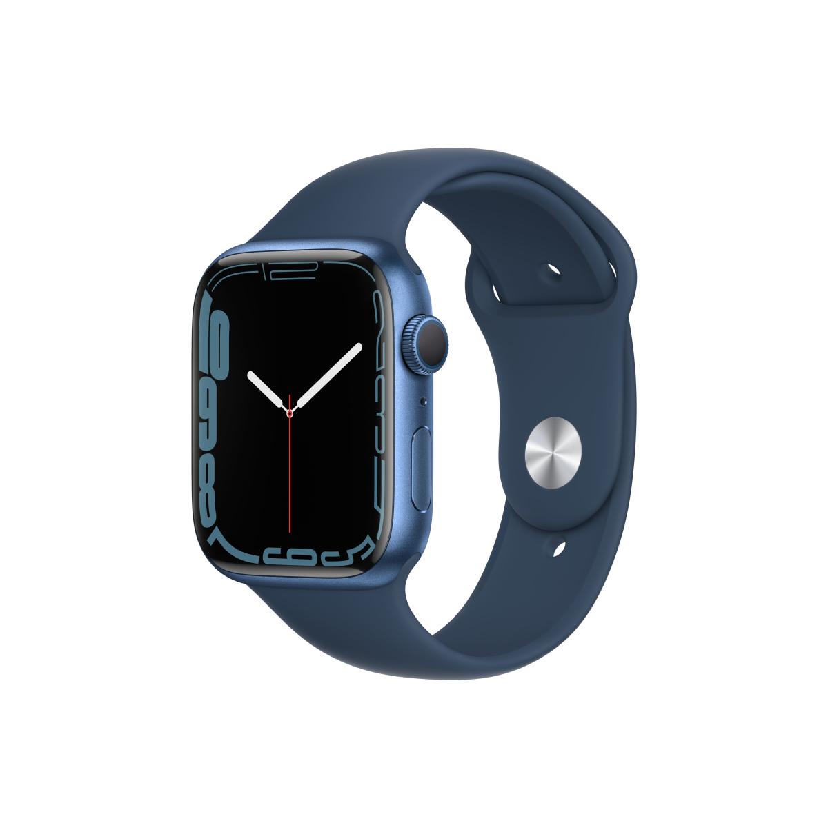 Apple Watch Series 7 45mm Blue Alu Abyss Blue Sp Band GPS A2474