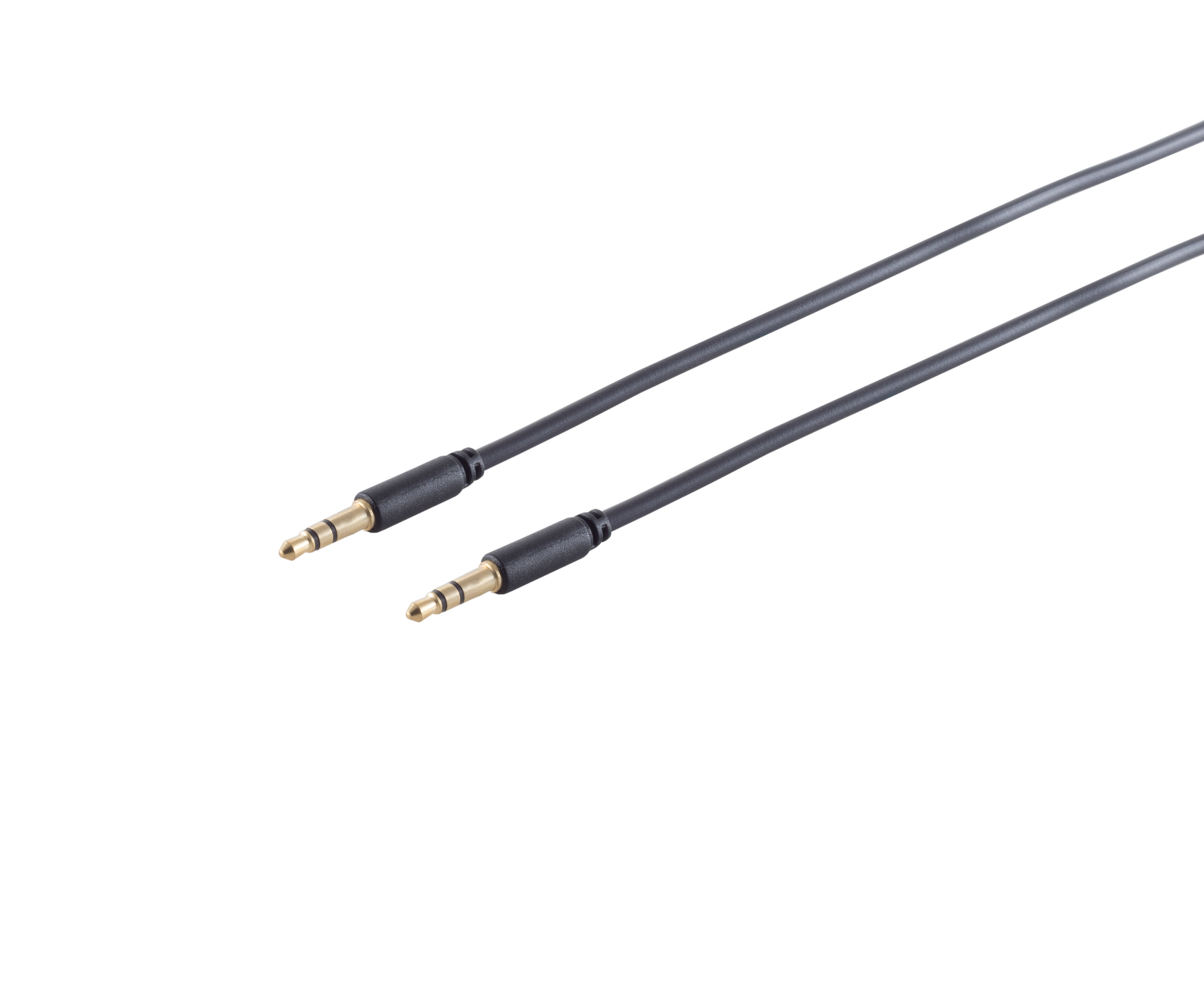 Audiokabel TRS 1,5m Klinkenstecker 3,5mm schwarz
