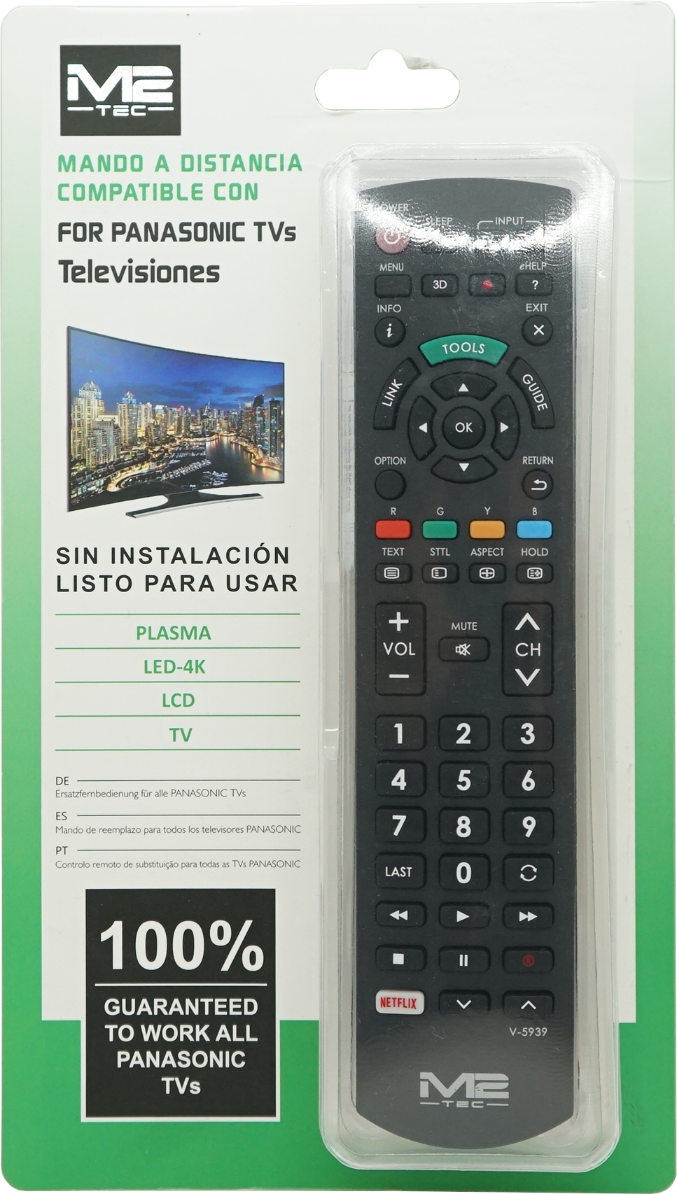 M2 TEC Fernbedienung für Panasonic TV