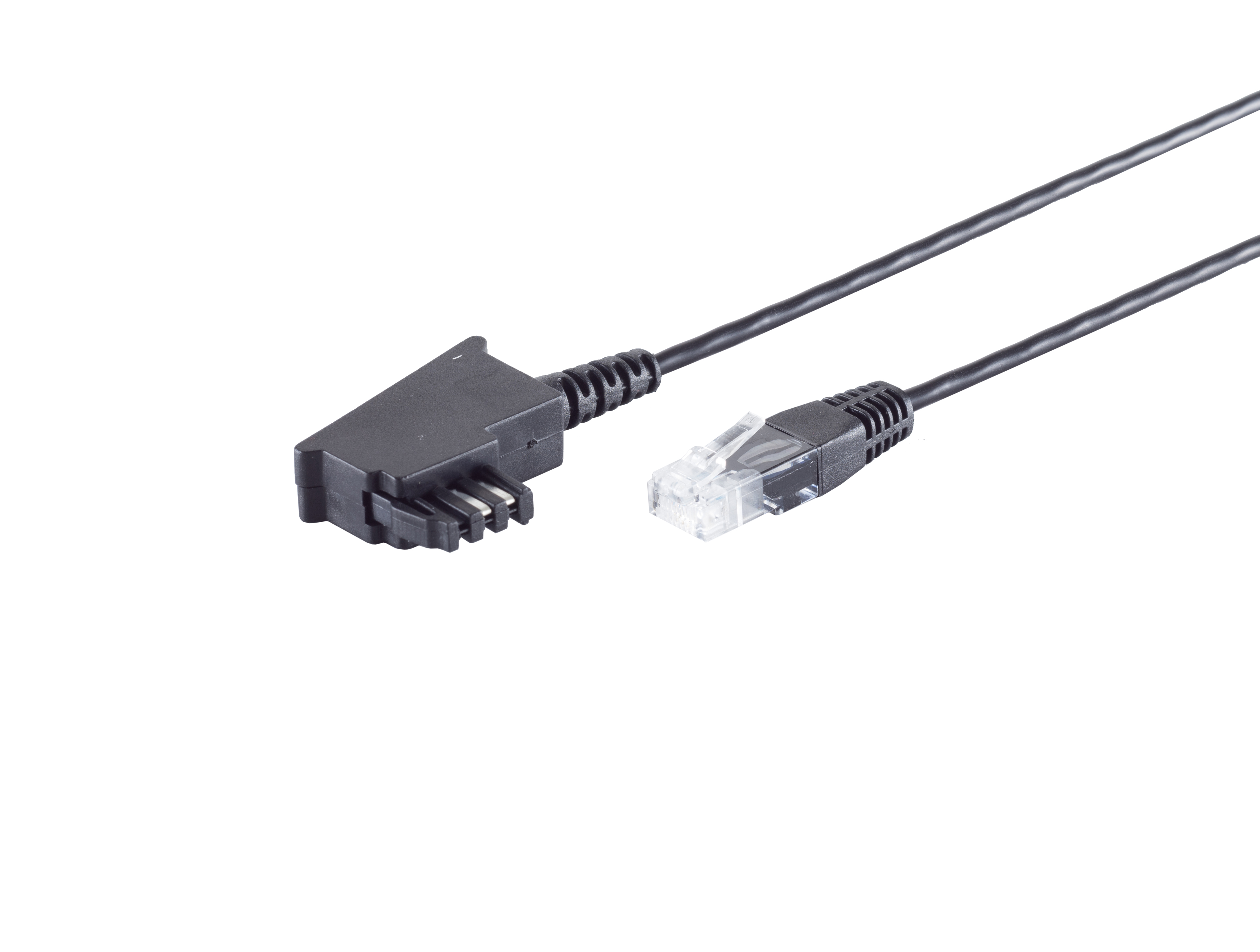 TAE-F Adapterkabel RJ-45 8/2 schwarz 3m