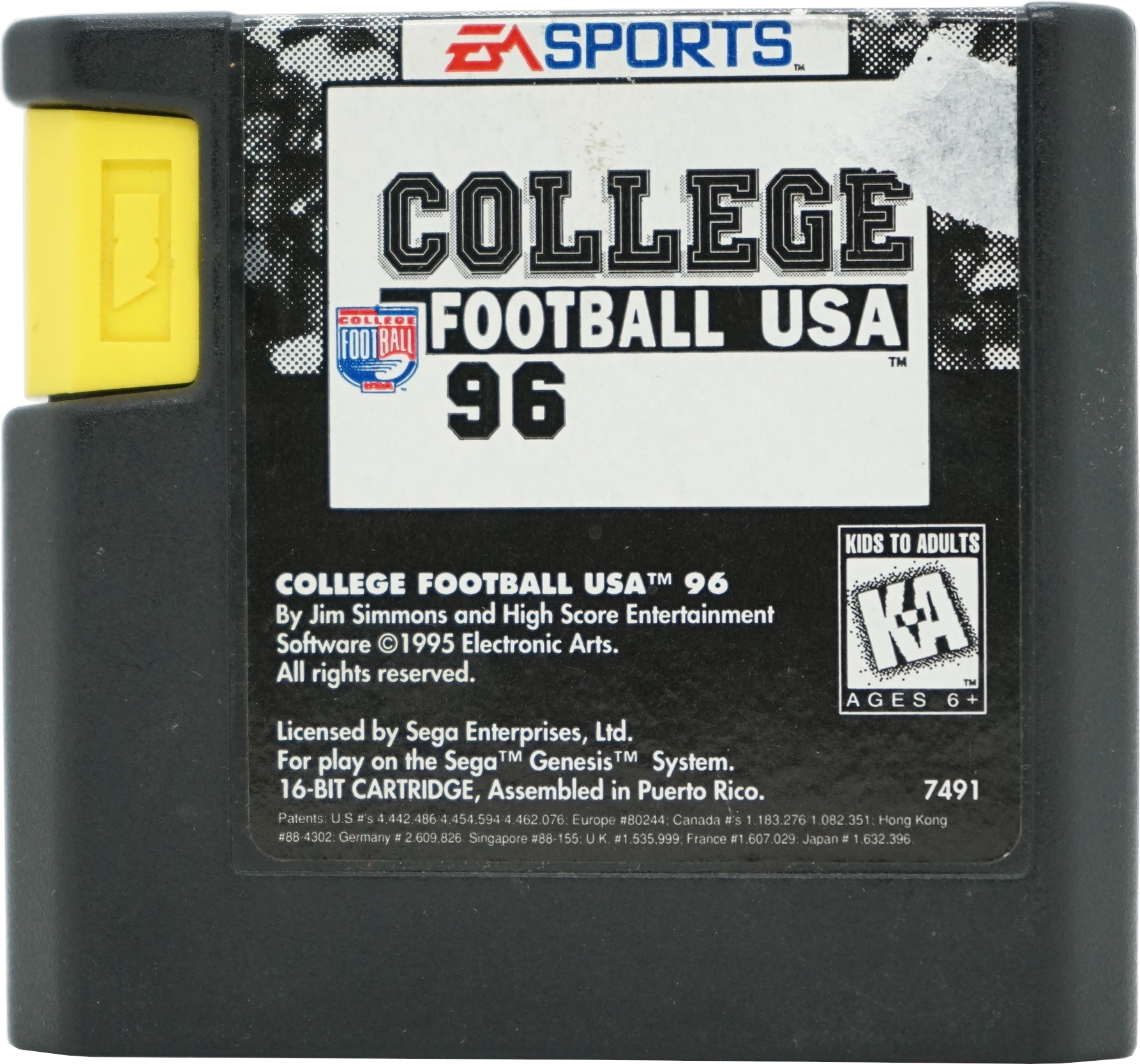 College Football USA 96 Sega Mega Drive