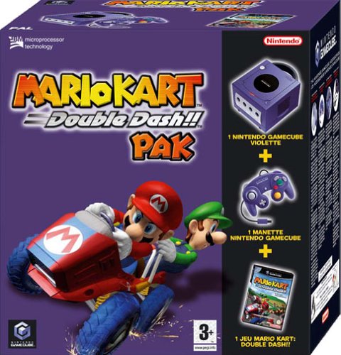 Nintendo Gamecube Purple DOL-001 Mario Kart Double Dash Pak OVP