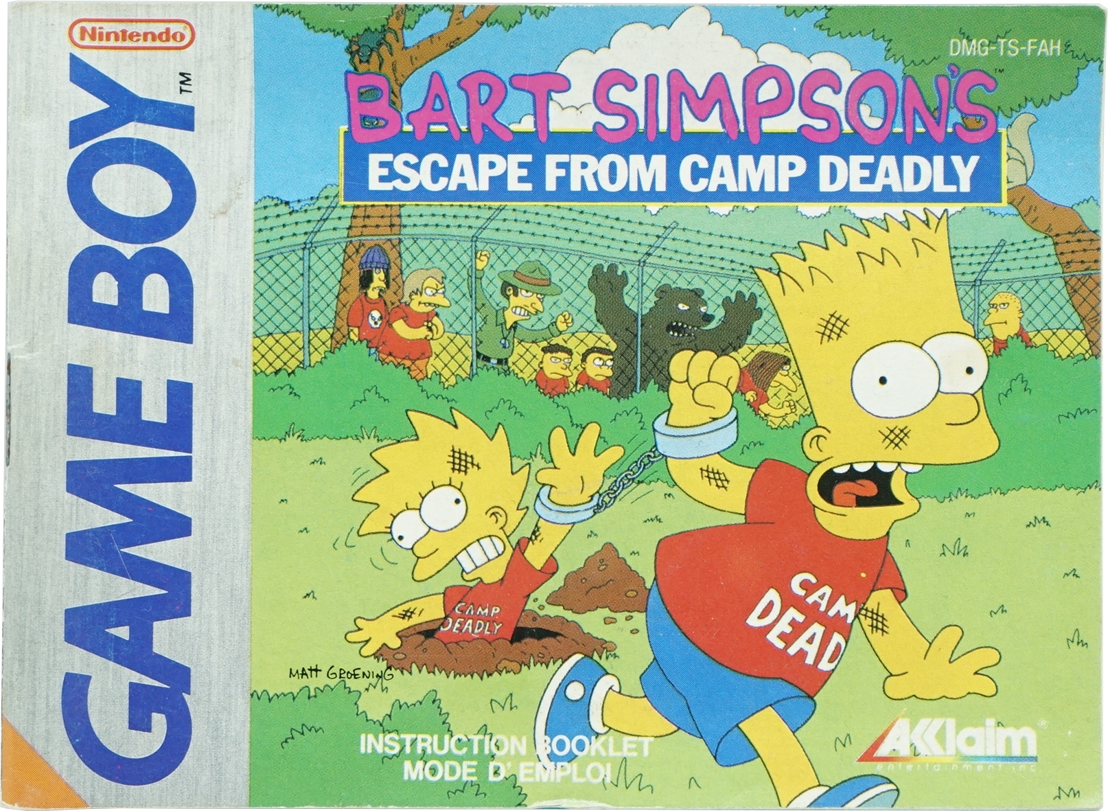 Bart Simpson's Escape from Camp Deadly GB Spielanleitung