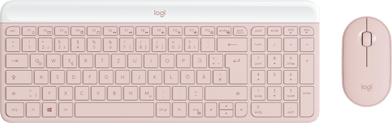 Logitech Wireless Slim Combo MK470 Rosa
