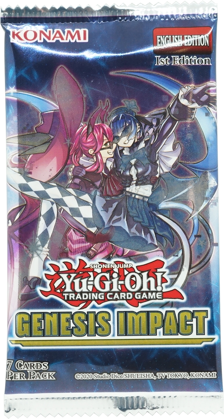 Konami Yu-Gi-Oh! Trading Card Game Genesis Impact 1 Booster 7 Karten