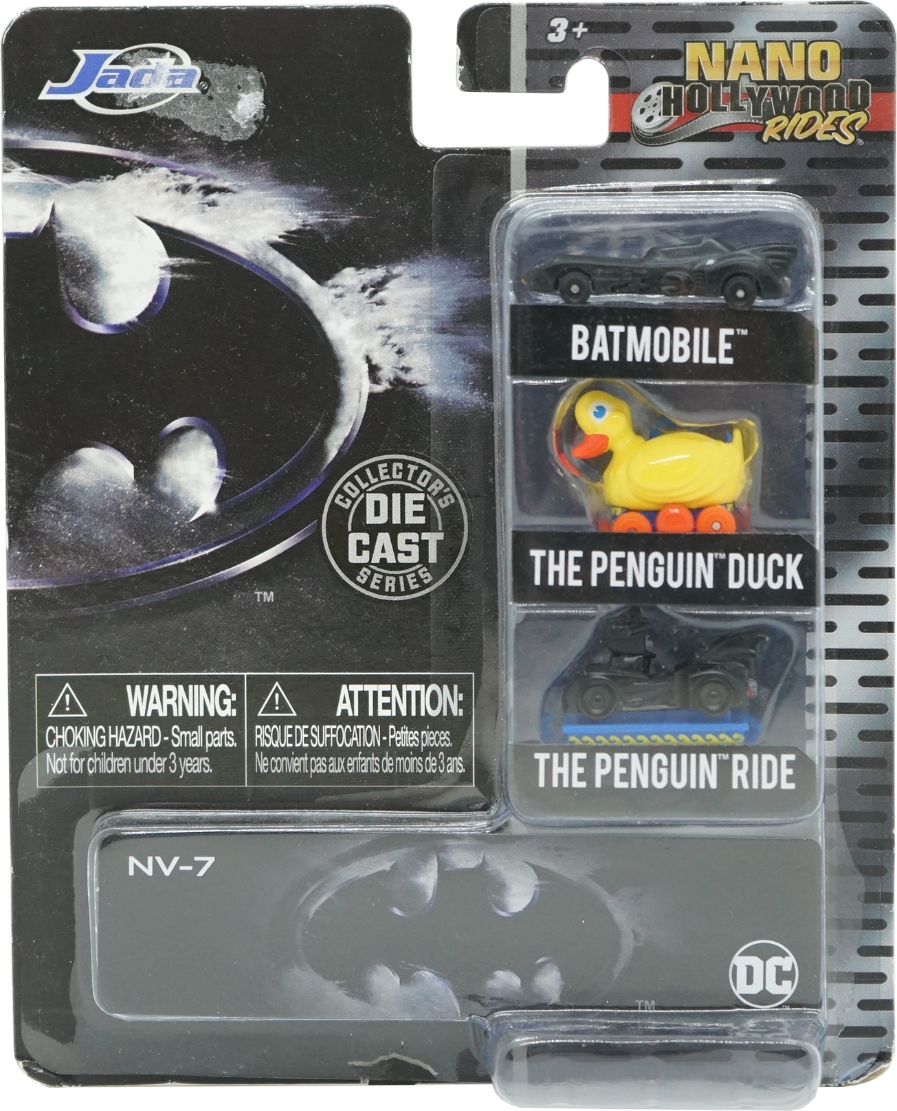 Jada Batman 3er-Set Spielzeugautos - Batmobile, The Penguin Duck, The Penguin Ride