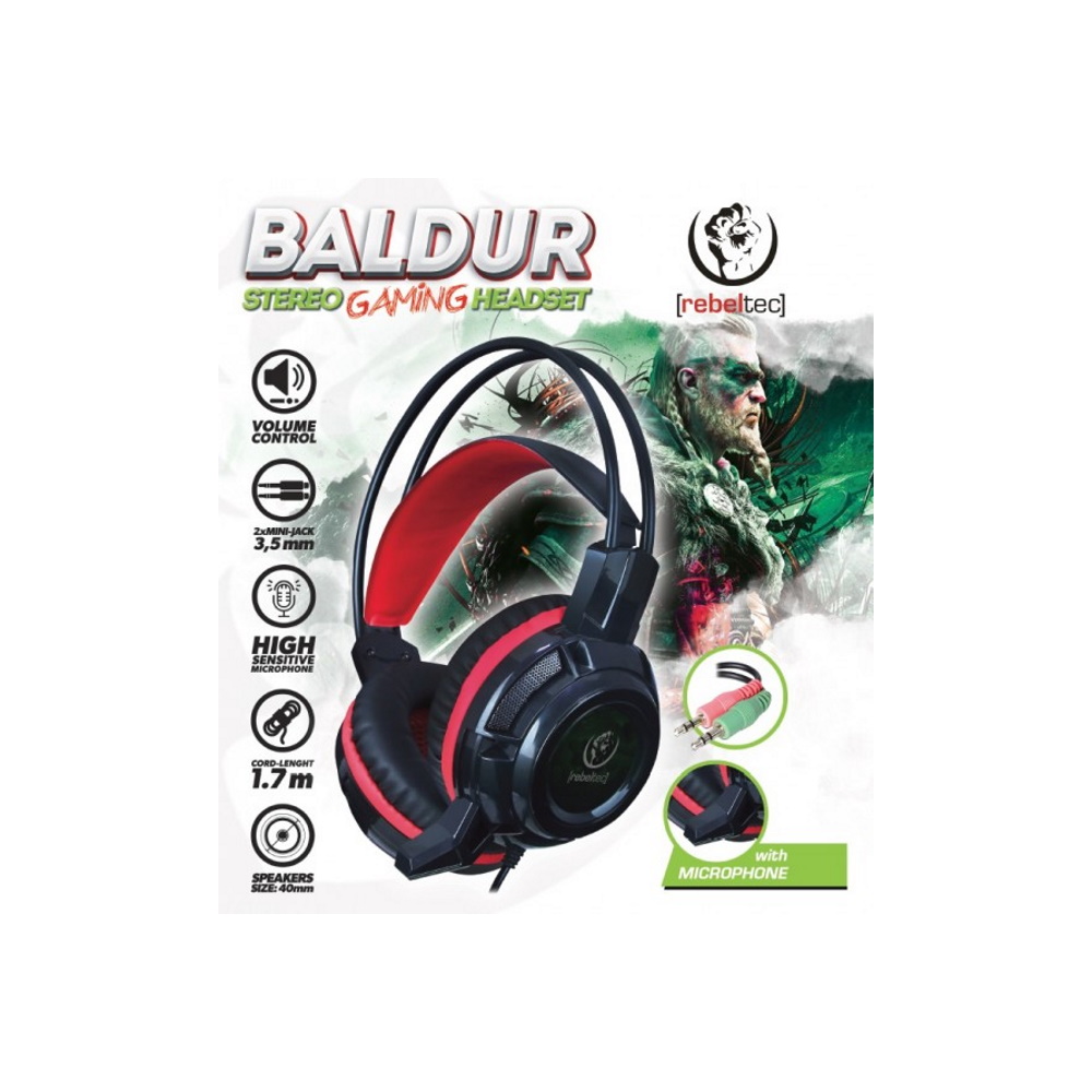 Rebeltec Baldur Stereo Gaming Headset 2x 3,5mm