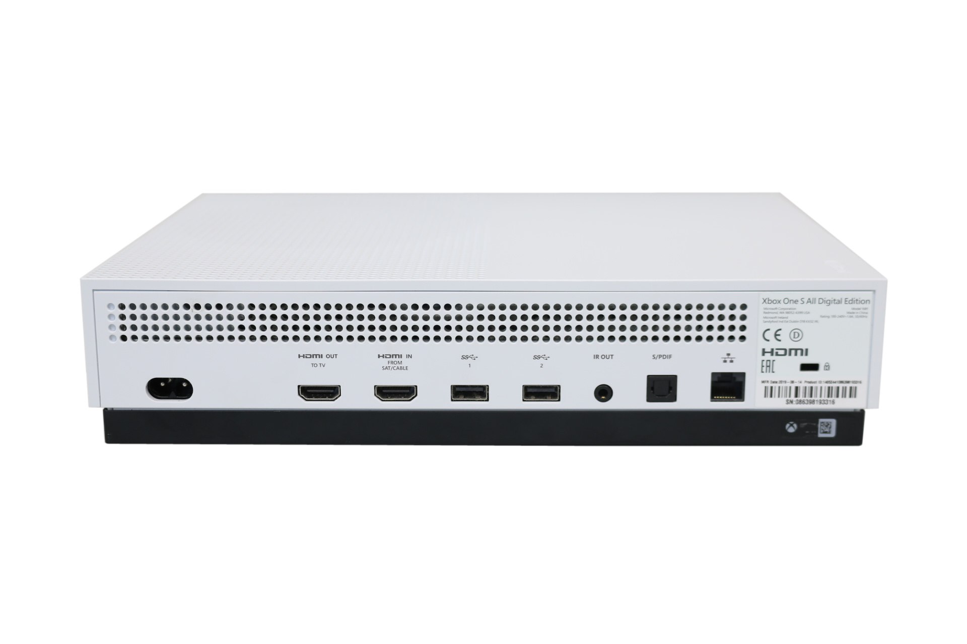 Microsoft Xbox One S 1TB Model 1681 Weiß